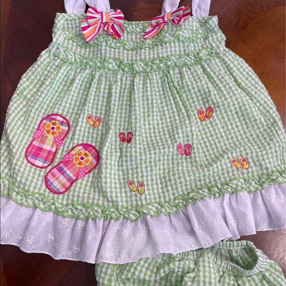 Lot of 3 baby girl dress size 24 months - Picture 4 of 9